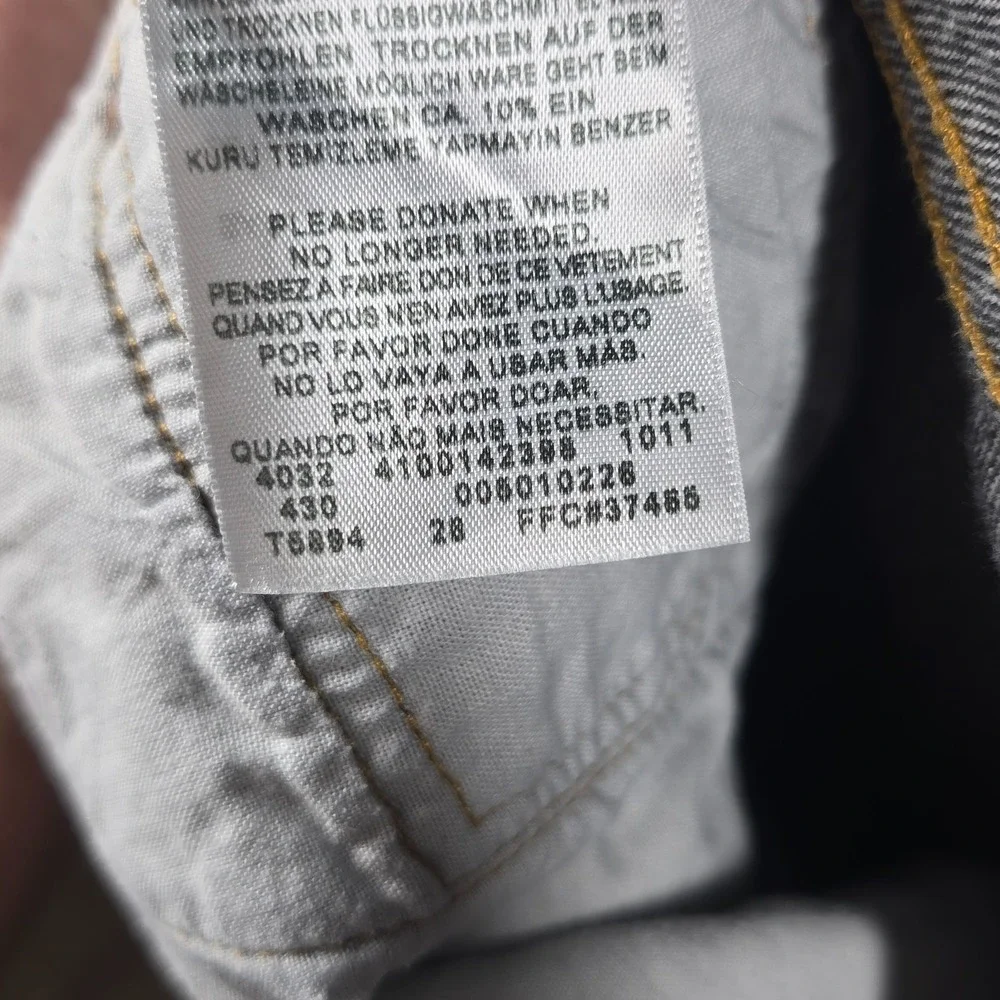 Levi's‎ 501 Button Fly Jeans Mens W40 L34 Dark Wash Straight Leg Made in Mexico